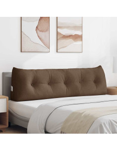 Cuscino per Schiena Marrone 160 x 24 x 50 cm Tessuto