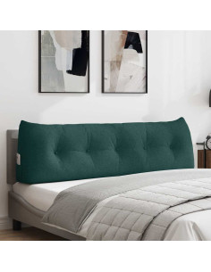 Cuscino per Schiena Verde Scuro 160 x 24 x 50 cm Tessuto