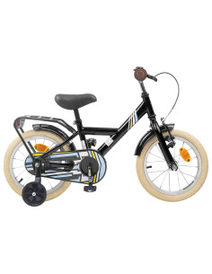 Bicicletta per Bambini 12 Pollici per bambini di 2-4 anni Nero