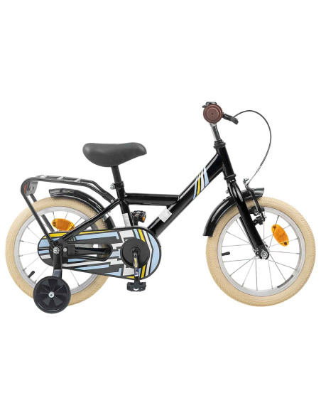 Bicicletta per Bambini 12 Pollici per bambini di 2-4 anni Nero