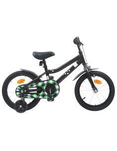 Bicicletta per Bambini 12 Pollici per bambini di 2-4 anni Nero
