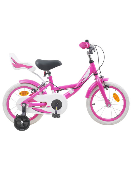 Bicicletta per Bambini 16 Pollici per bambini di 4-6 anni Rosa