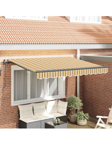Tenda Retrattile Giallo 350 x 200 cm Tessuto