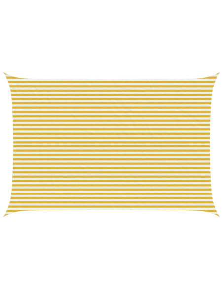Telo Ombra Giallo e Bianco 4 x 5 m HDPE