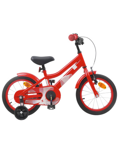 Bicicletta per Bambini 16 Pollici per bambini di 4-6 anni Rosso