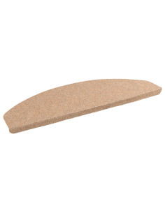 Tappetini per scale autoadesivi 15 pcs Beige 80 x 28 x 3,5 cm