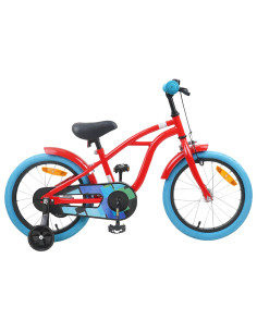 Bicicletta per Bambini 16 Pollici per bambini di 4-6 anni Rosso