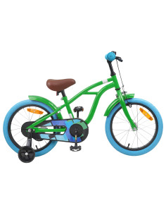 Bicicletta per Bambini 16 Pollici per bambini di 4-6 anni Verde