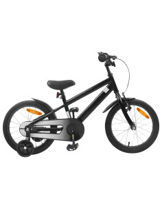 Bicicletta per Bambini 16 Pollici per bambini di 4-6 anni Nero