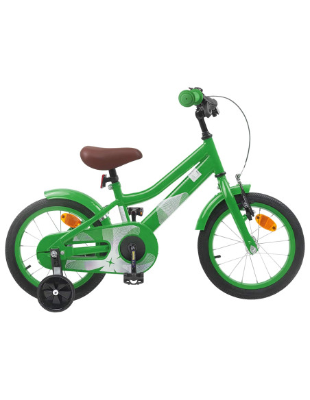 Bicicletta per Bambini 16 Pollici per bambini di 4-6 anni Verde