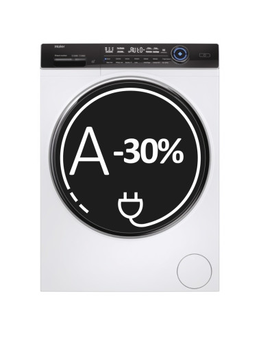 Haier I-Pro Serie 7 Plus, Lavatrice Carica Frontale 12 KG, 30% più efficente della classe A, 1400 giri, Bianco, Direct Motion, 