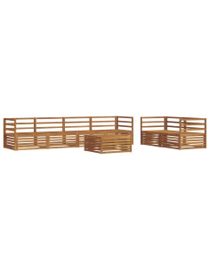 Set di divani 7 pcs Naturale 2