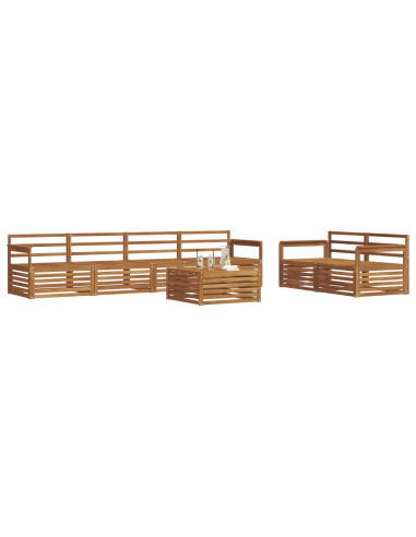 Set di divani 7 pcs Naturale