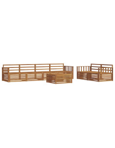 Set di divani 7 pcs Naturale 2