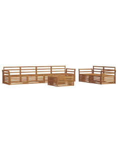 Set di divani 7 pcs Naturale 2