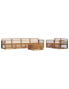 Set di divani 7 pcs Naturale 2