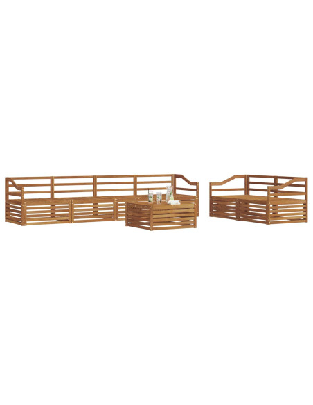 Set di divani 7 pcs Naturale