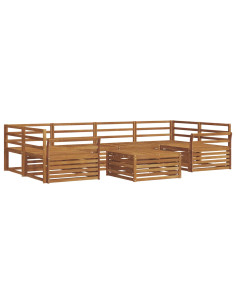 Set di divani 7 pcs Naturale 2
