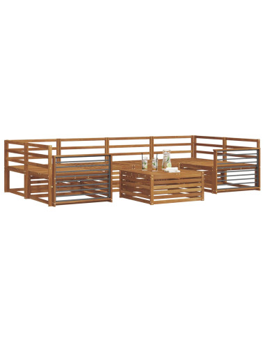 Set di divani 7 pcs Naturale