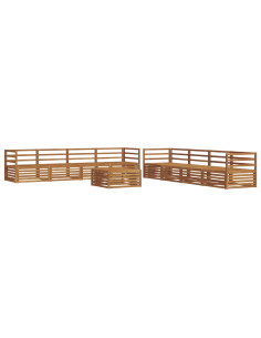 Set di divani 9 pcs Naturale 2