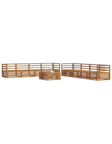Set di divani 9 pcs Naturale