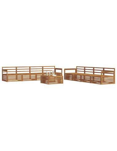 Set di divani 9 pcs Naturale