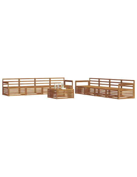 Set di divani 9 pcs Naturale