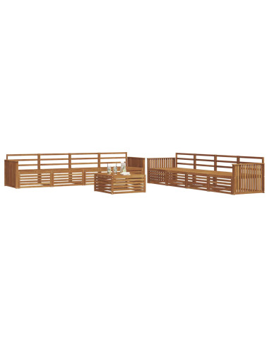 Set di divani 9 pcs Naturale