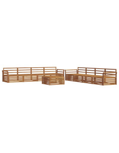 Set di divani 9 pcs Naturale 2