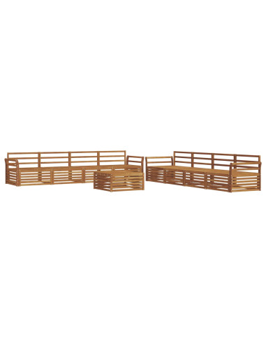 Set di divani 9 pcs Naturale