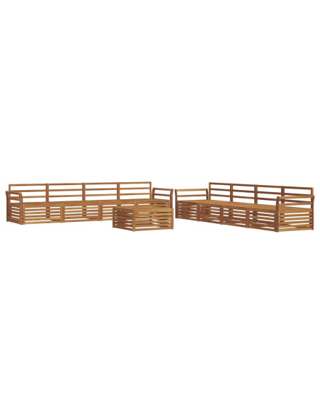 Set di divani 9 pcs Naturale