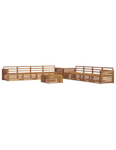 Set di divani 9 pcs Naturale 2