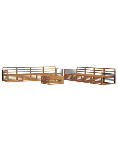 Set di divani 9 pcs Naturale 2