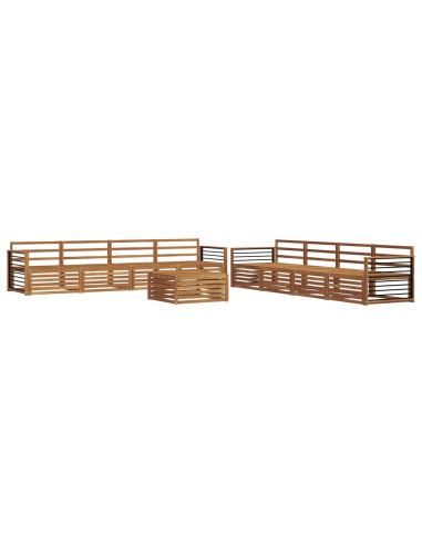 Set di divani 9 pcs Naturale