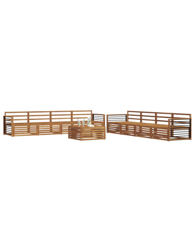 Set di divani 9 pcs Naturale