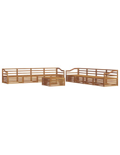 Set di divani 9 pcs Naturale 2