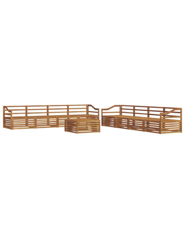 Set di divani 9 pcs Naturale