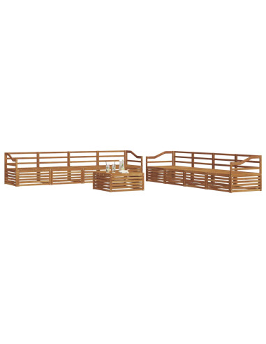 Set di divani 9 pcs Naturale
