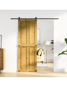 Porta del fienile Corona Marrone Miele 70 x 210 cm
