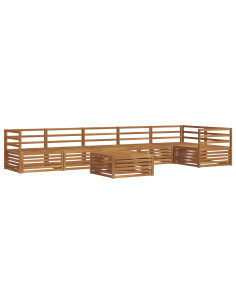 Set di divani 7 pcs Naturale 2