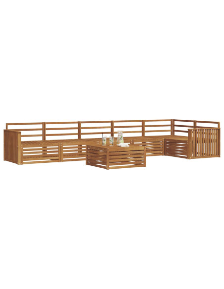 Set di divani 7 pcs Naturale