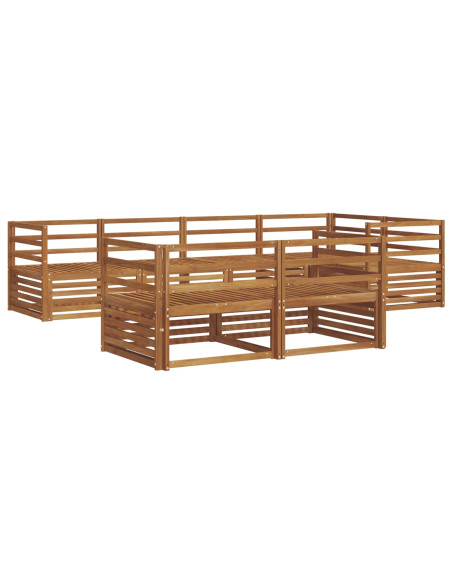 Set di divani 7 pcs Naturale