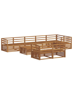 Set di divani 9 pcs Naturale 2