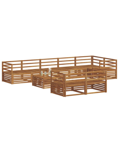 Set di divani 9 pcs Naturale