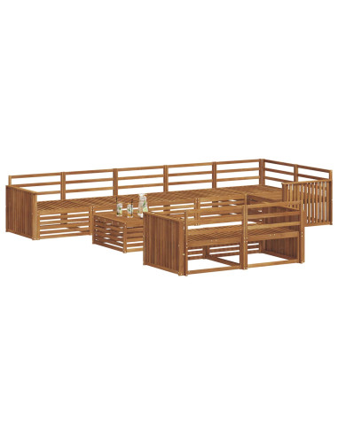 Set di divani 9 pcs Naturale