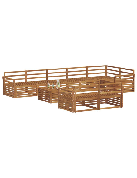 Set di divani 9 pcs Naturale