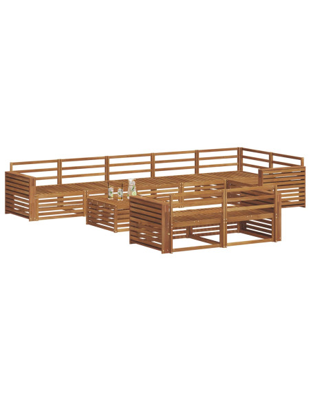 Set di divani 9 pcs Naturale