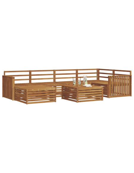 Set di divani 7 pcs Naturale