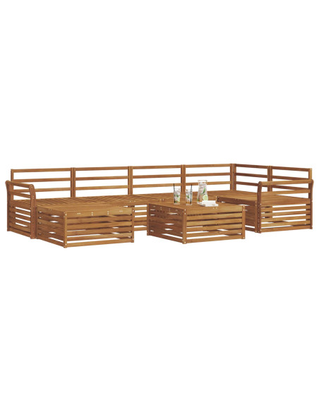 Set di divani 7 pcs Naturale