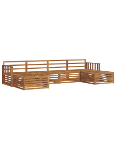 Set divani 6 pcs Naturale Legno di Acacia Massello 2